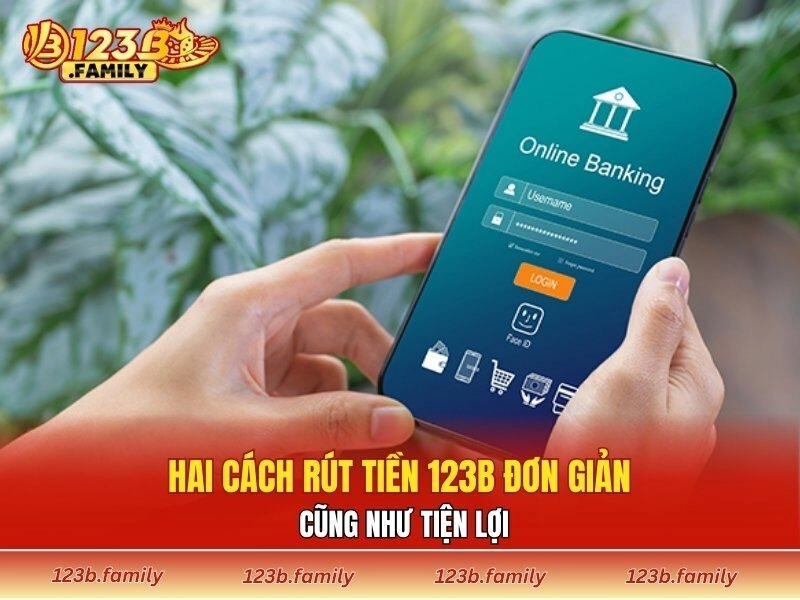 Hai cách rút tiền 123B đơn giản cũng như tiện lợi