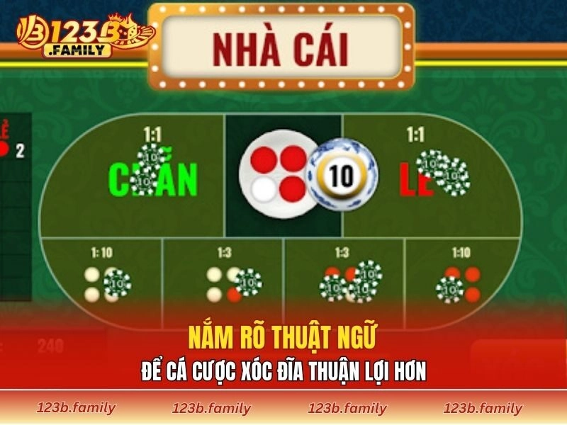 Nắm rõ thuật ngữ để cá cược xóc đĩa thuận lợi hơn