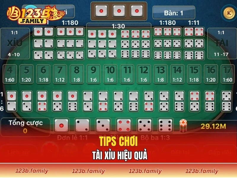 Tips chơi tài xỉu hiệu quả
